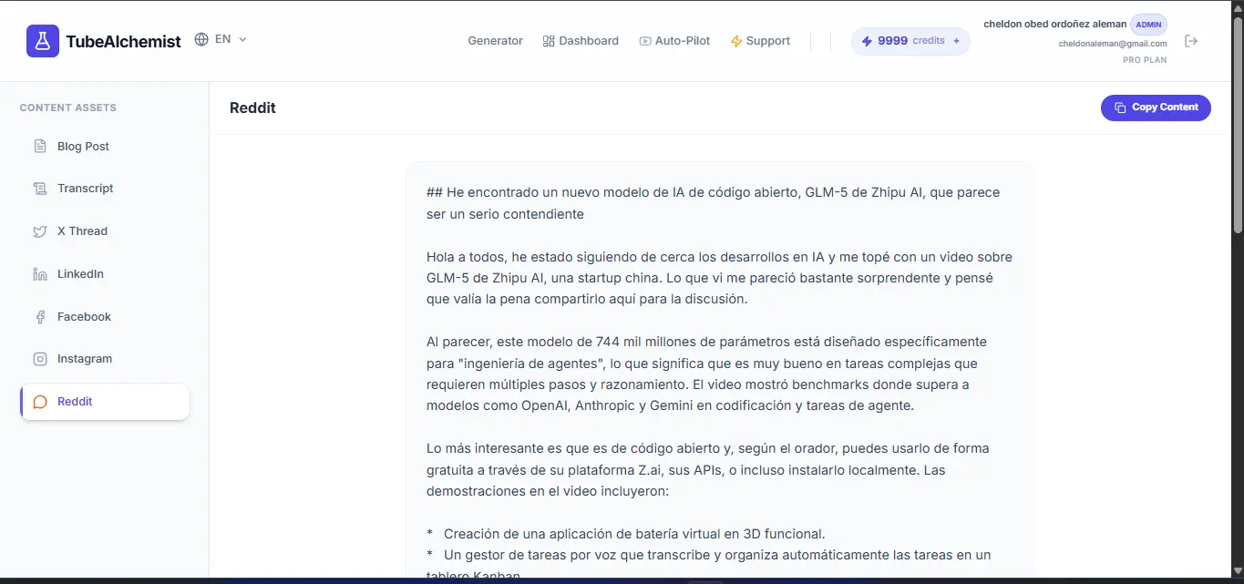 Screenshot 1 of TubeAlchemist