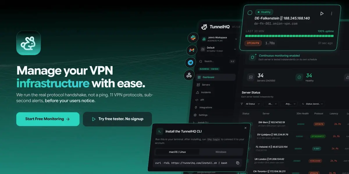 Screenshot 1 of TunnelHQ