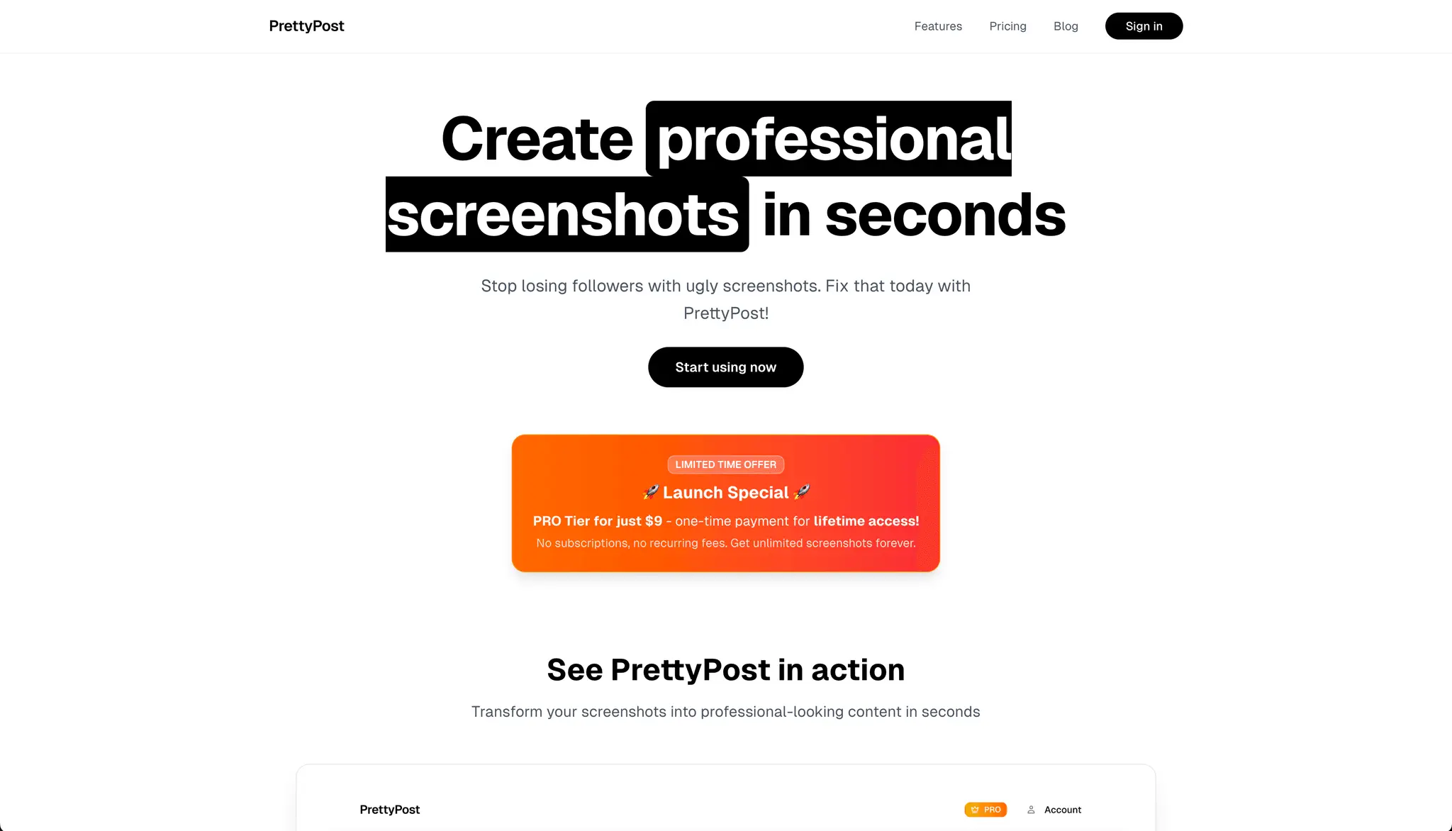 Screenshot 2 of PrettyPost