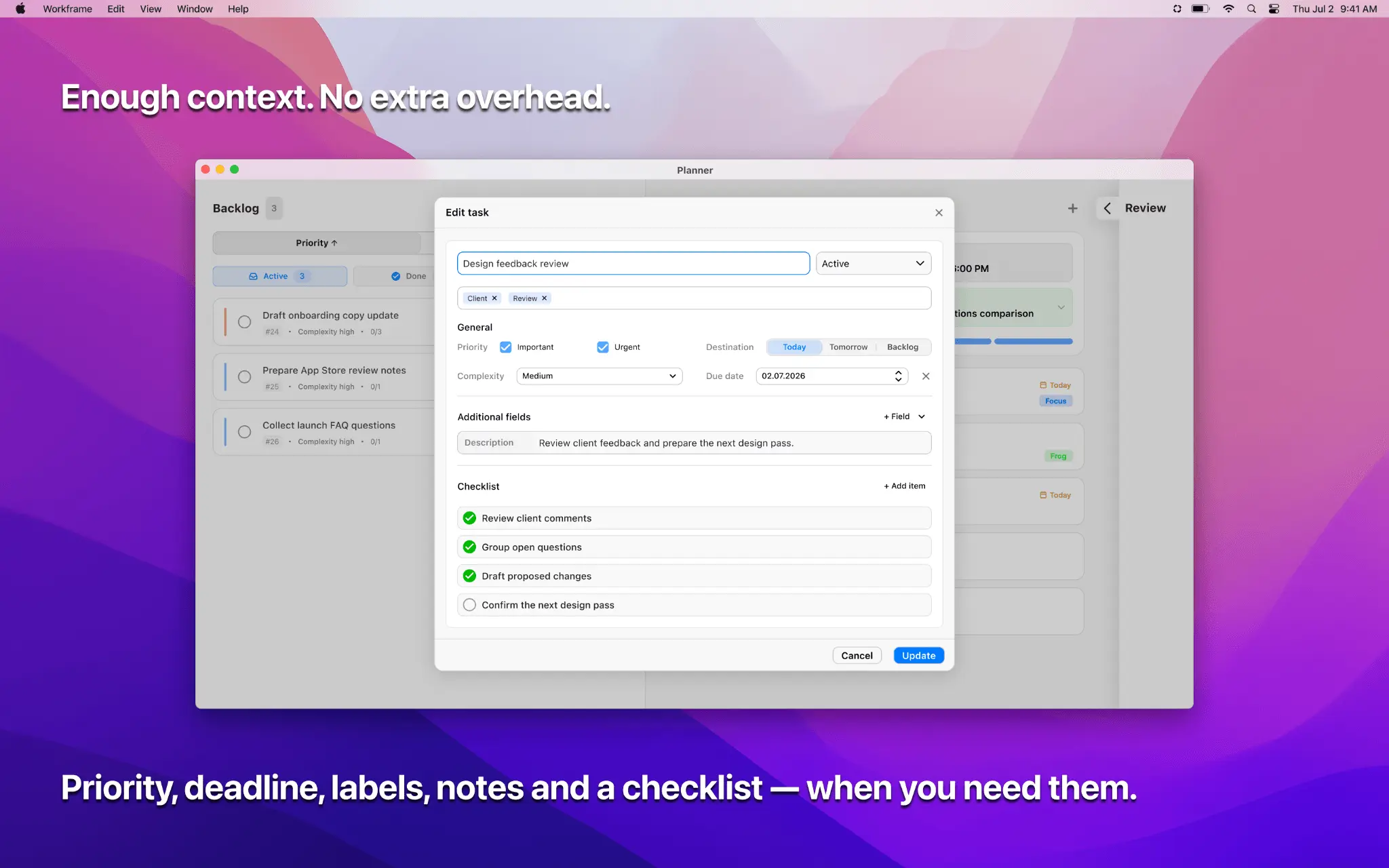 Screenshot 6 of Workframe: Tasks & Focus Timer