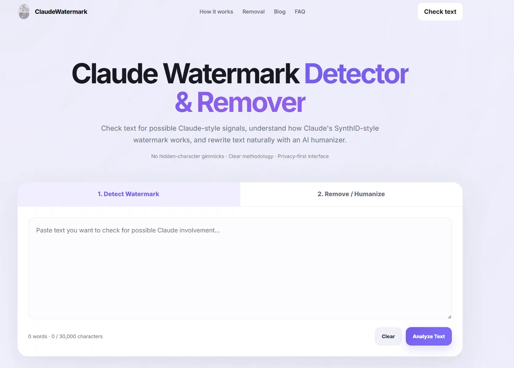 Screenshot 1 of Claude Watermark