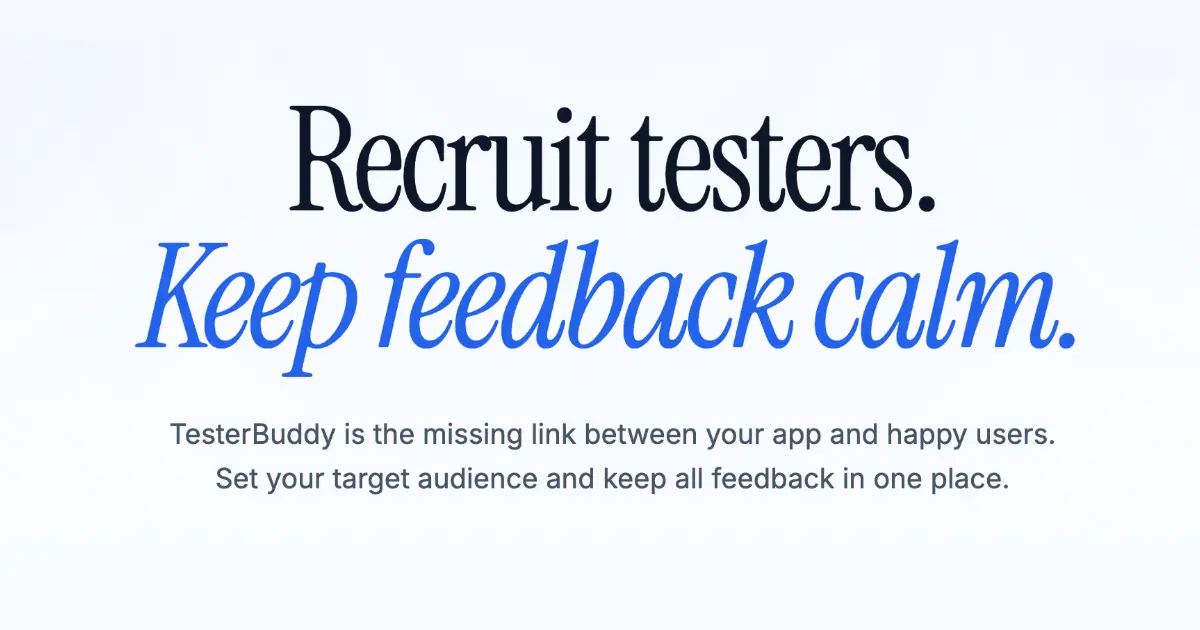 Screenshot 1 of TesterBuddy
