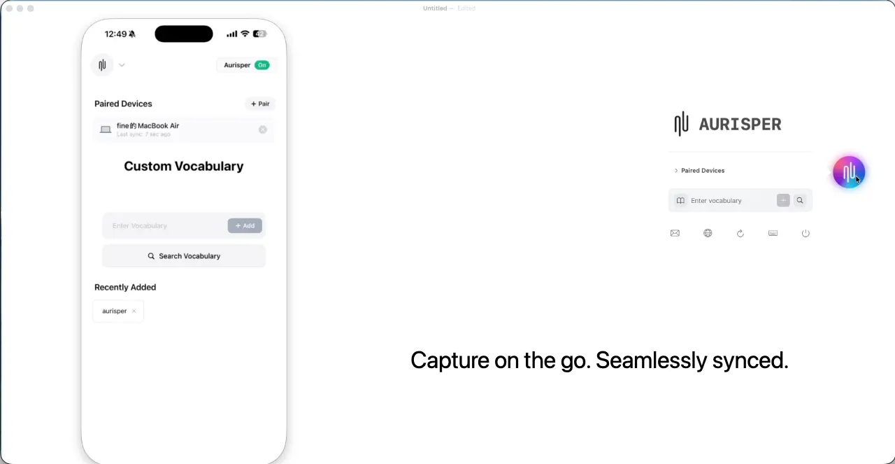 Screenshot 3 of Aurisper Offline AI Voice Input