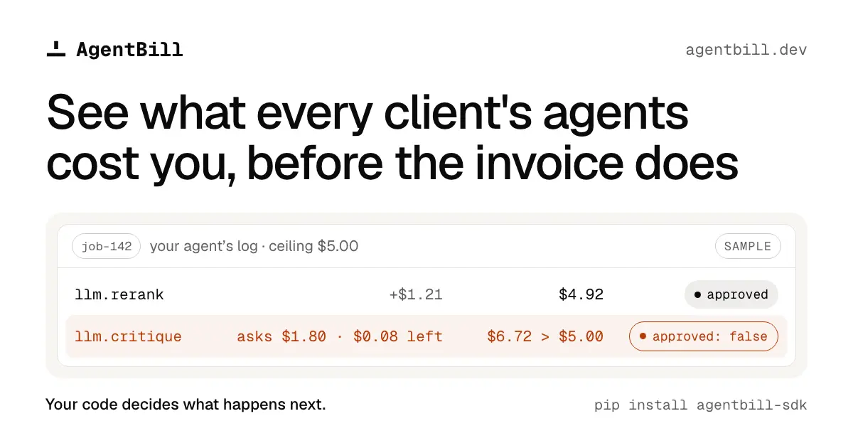 Screenshot 1 of AgentBill