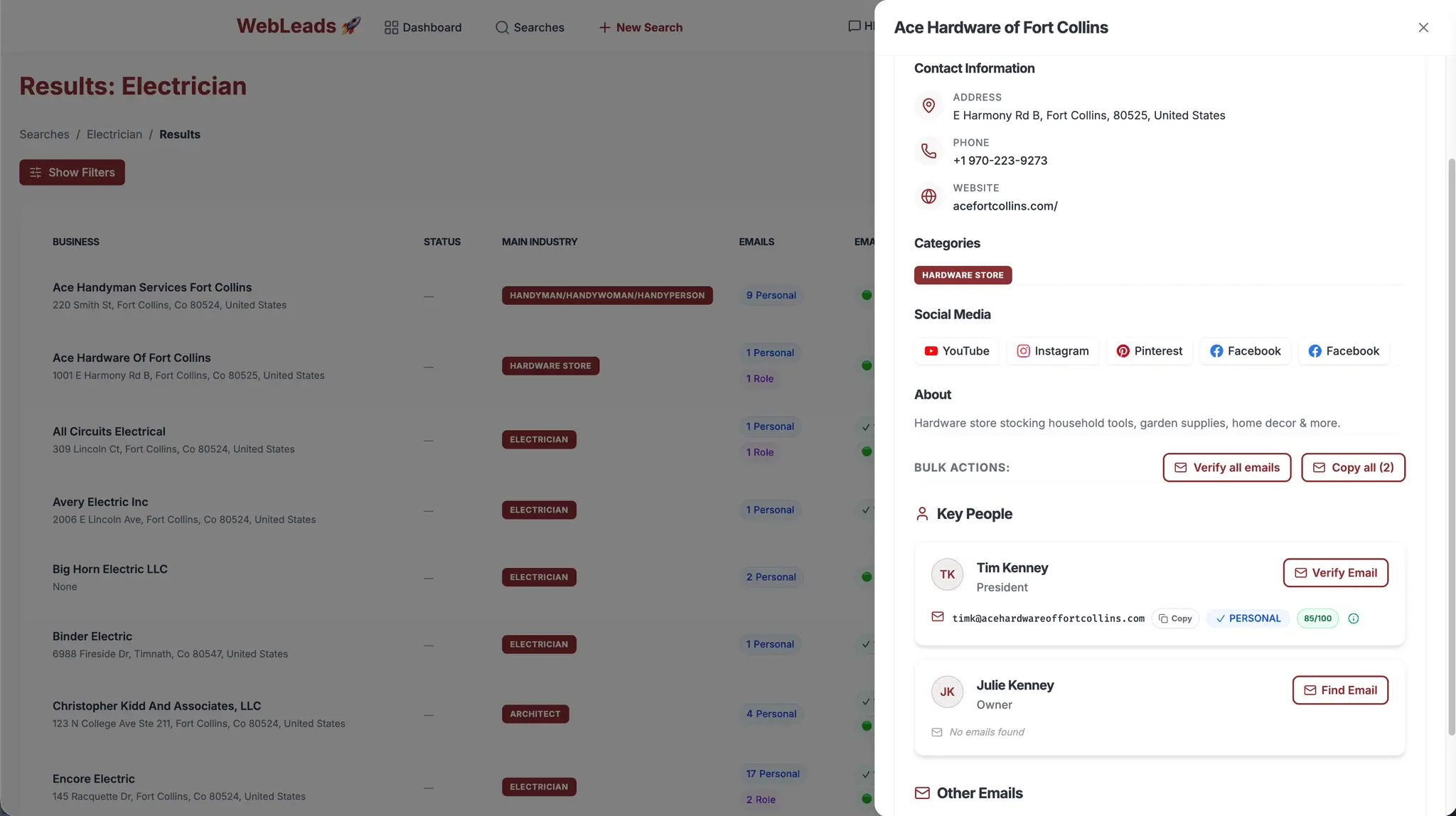 Screenshot 5 of WebLeads