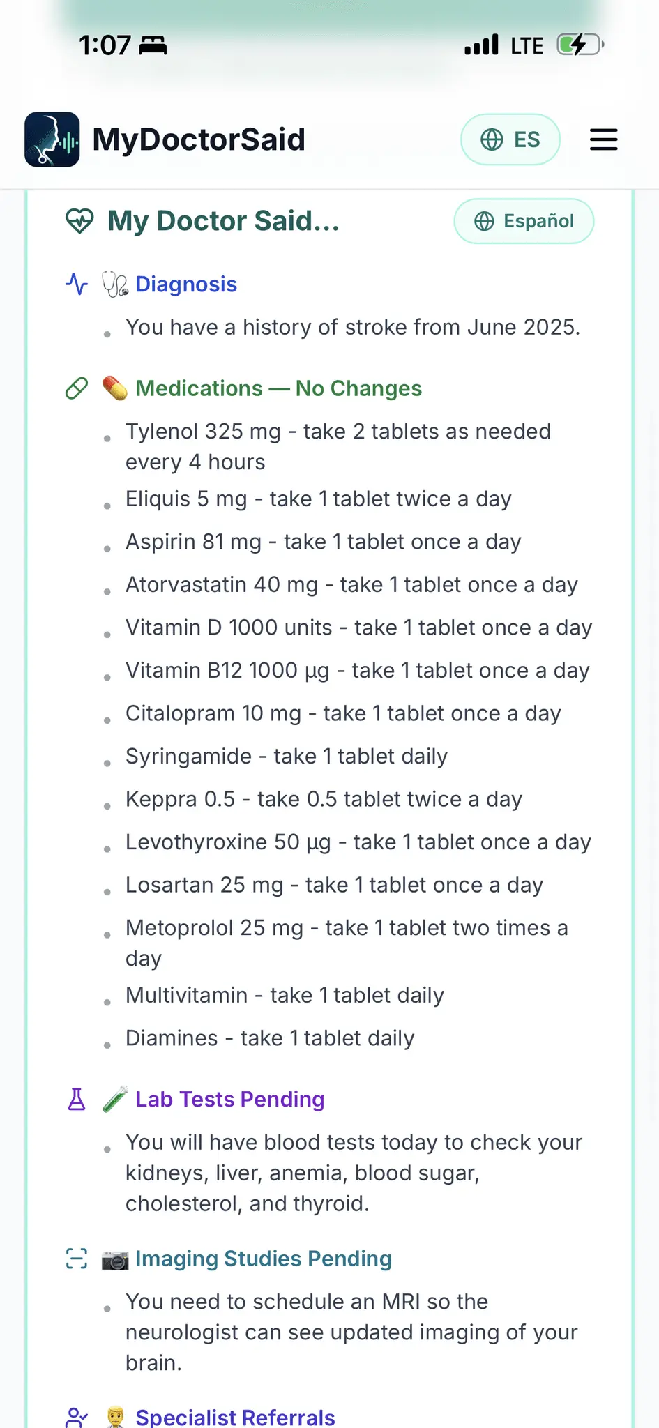 Screenshot 4 of MyDoctorSaid