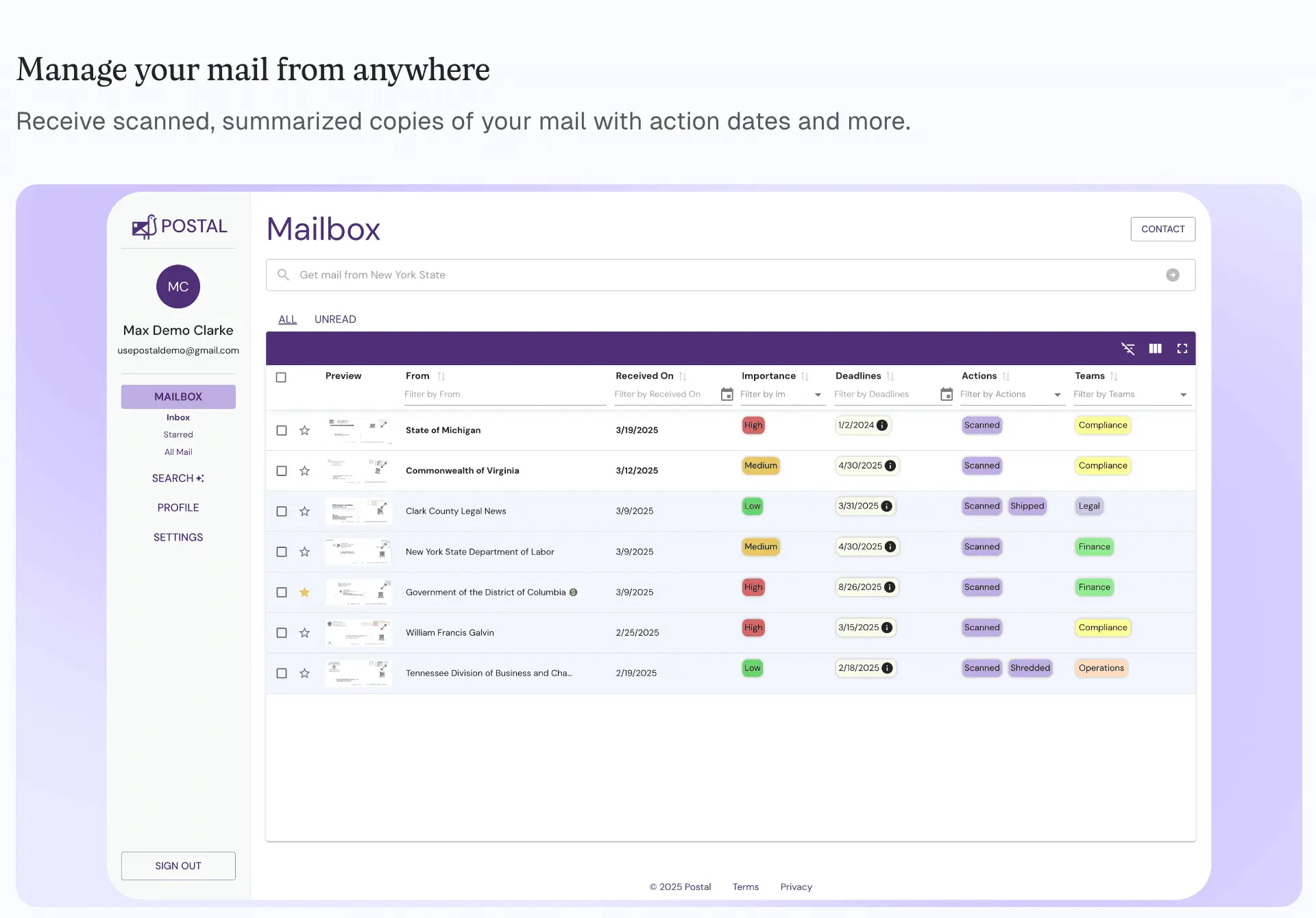 Screenshot 4 of Postal