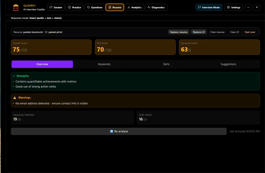Screenshot 4 of QuiteWin