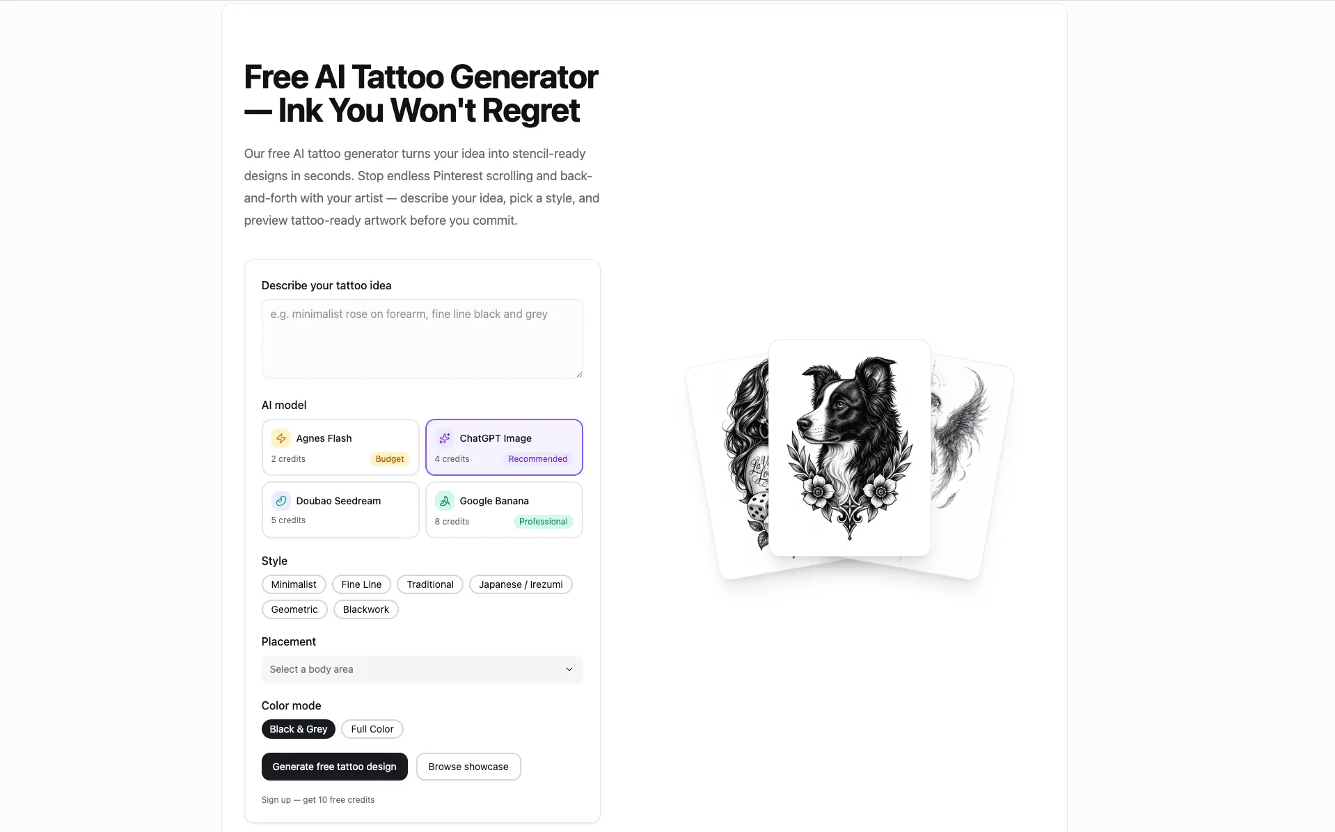 Screenshot 2 of AI Tattoo Generator