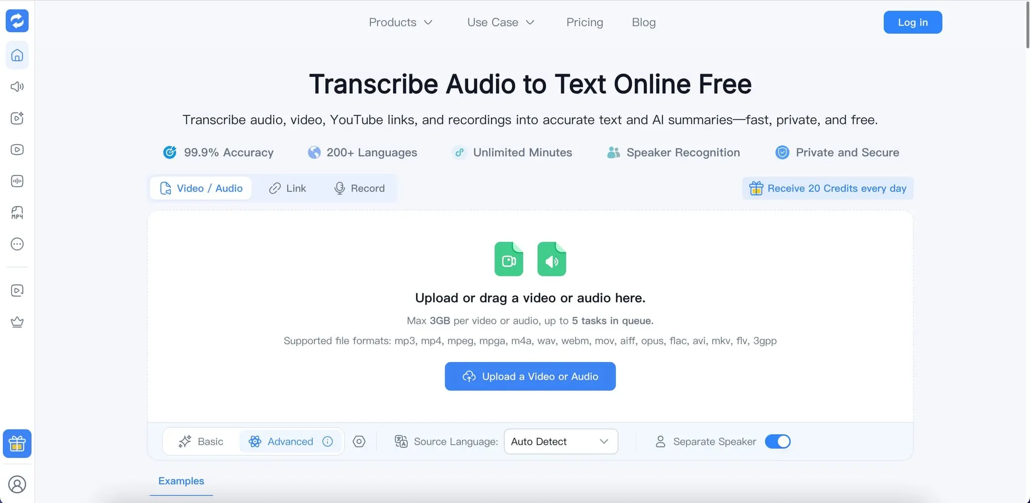Screenshot 1 of Transcribe Audio to Text