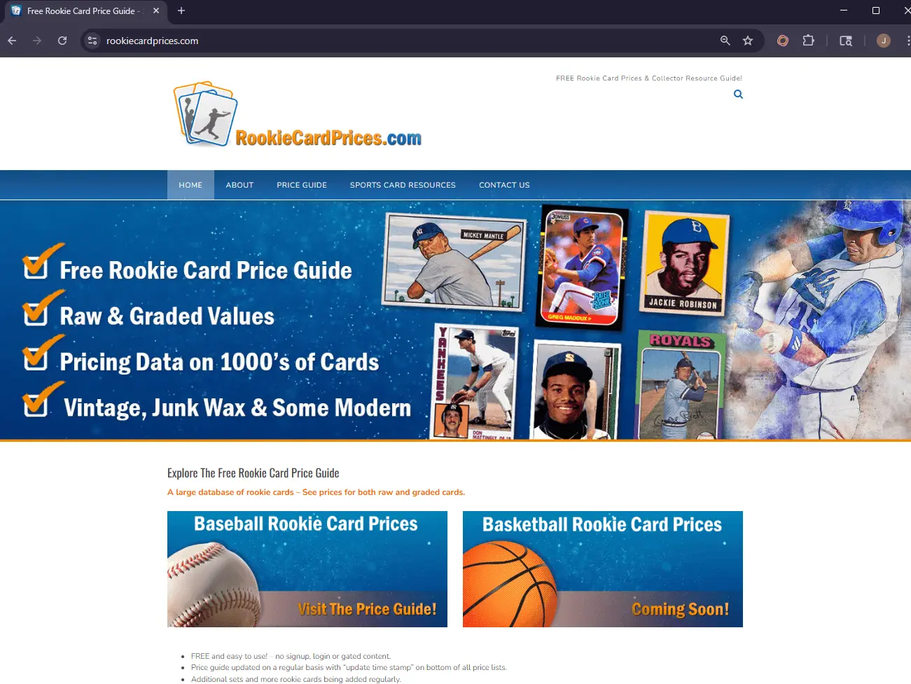 Screenshot 3 of Rookie Card Prices