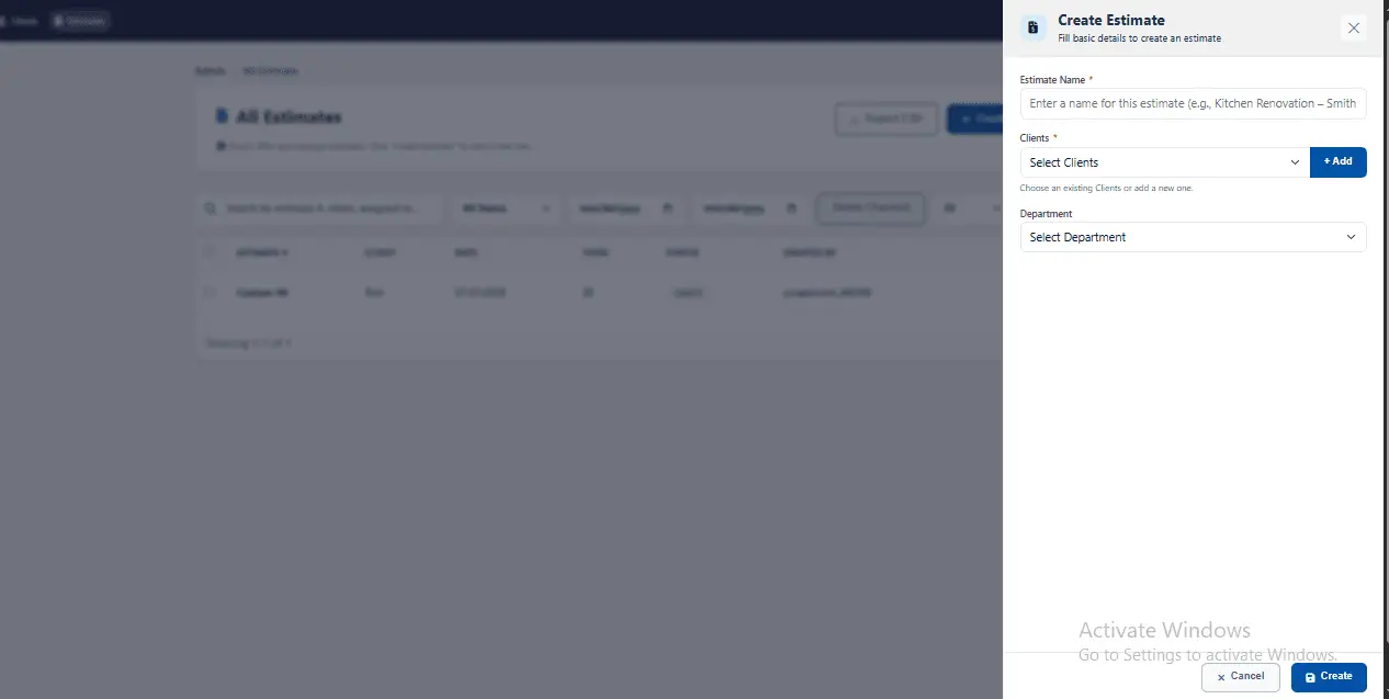 Screenshot 4 of QuickEstimate
