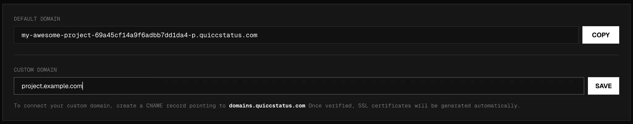 Screenshot 6 of QUICCSTATUS