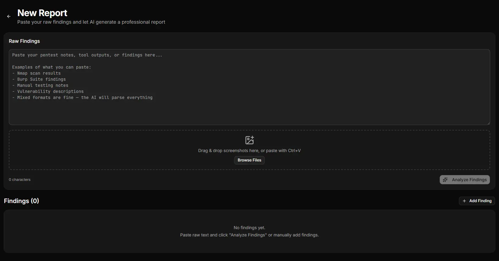 Screenshot 3 of PentestReportAI