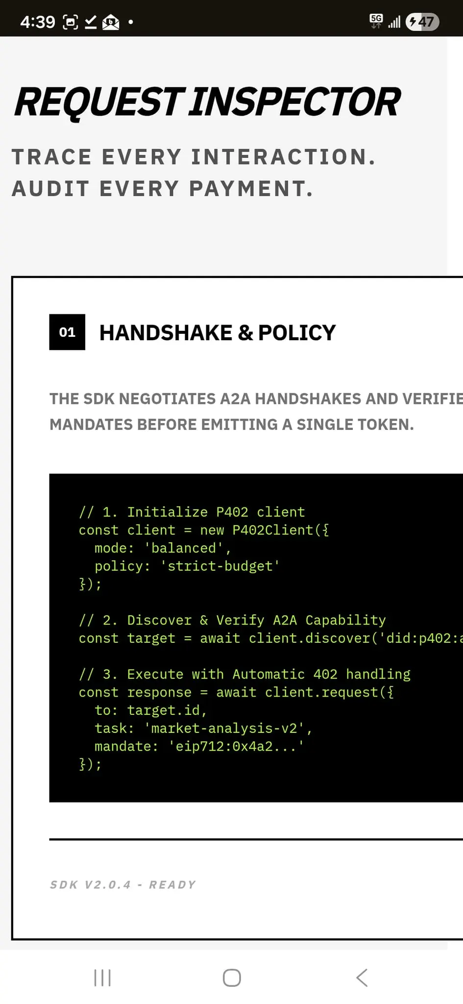 Screenshot 3 of P402.io