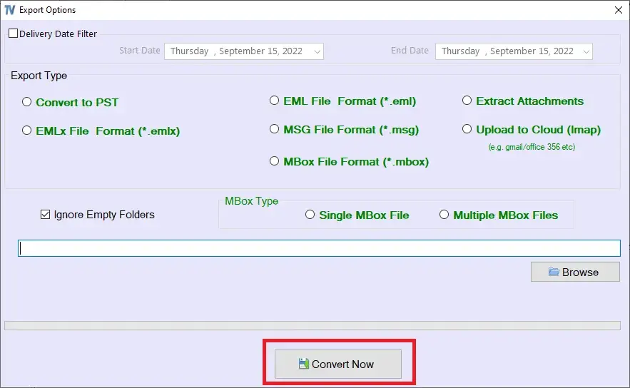 Screenshot 4 of TrustVare OLM to PST Converter