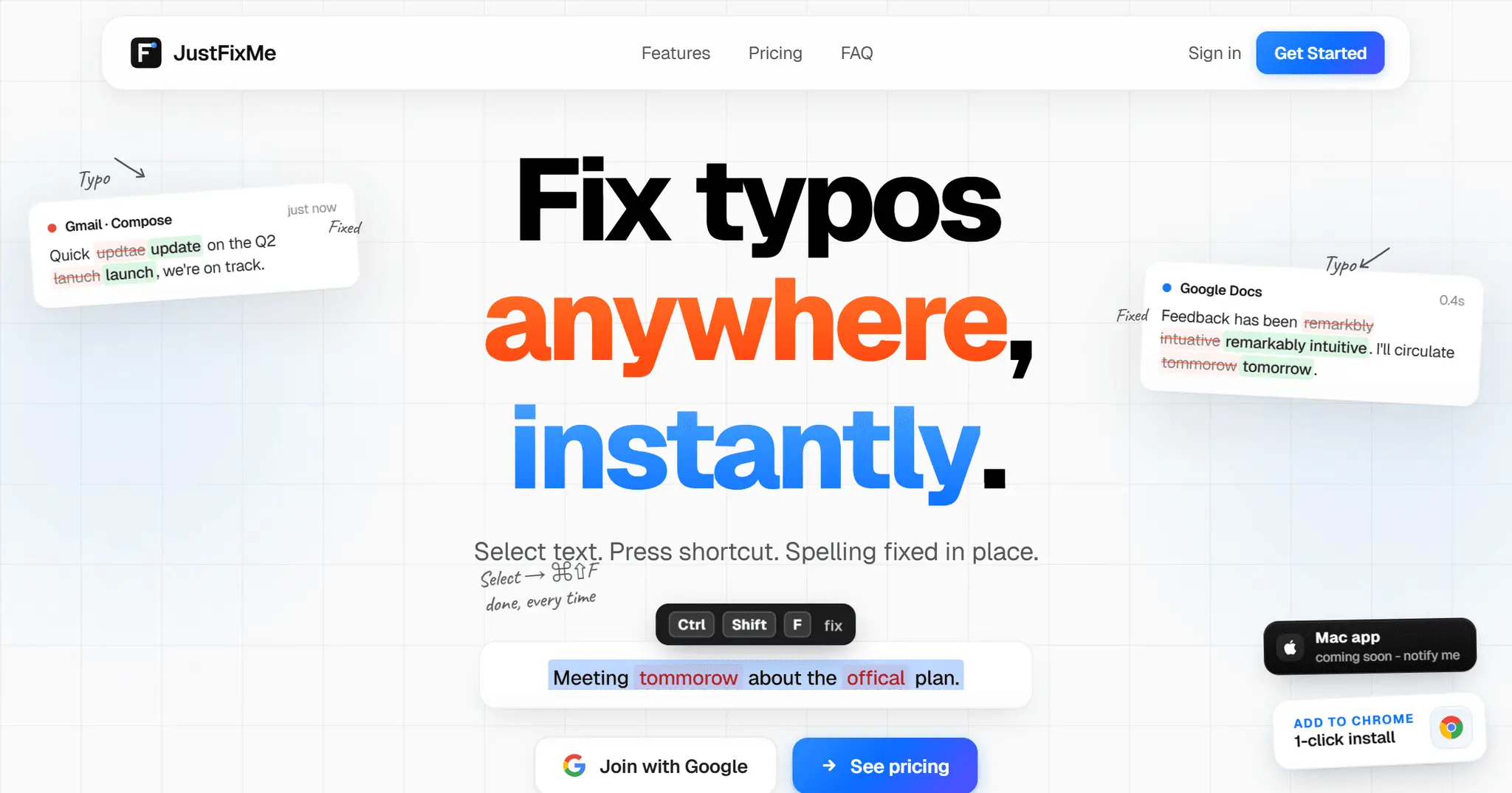 Screenshot 1 of JustFixMe