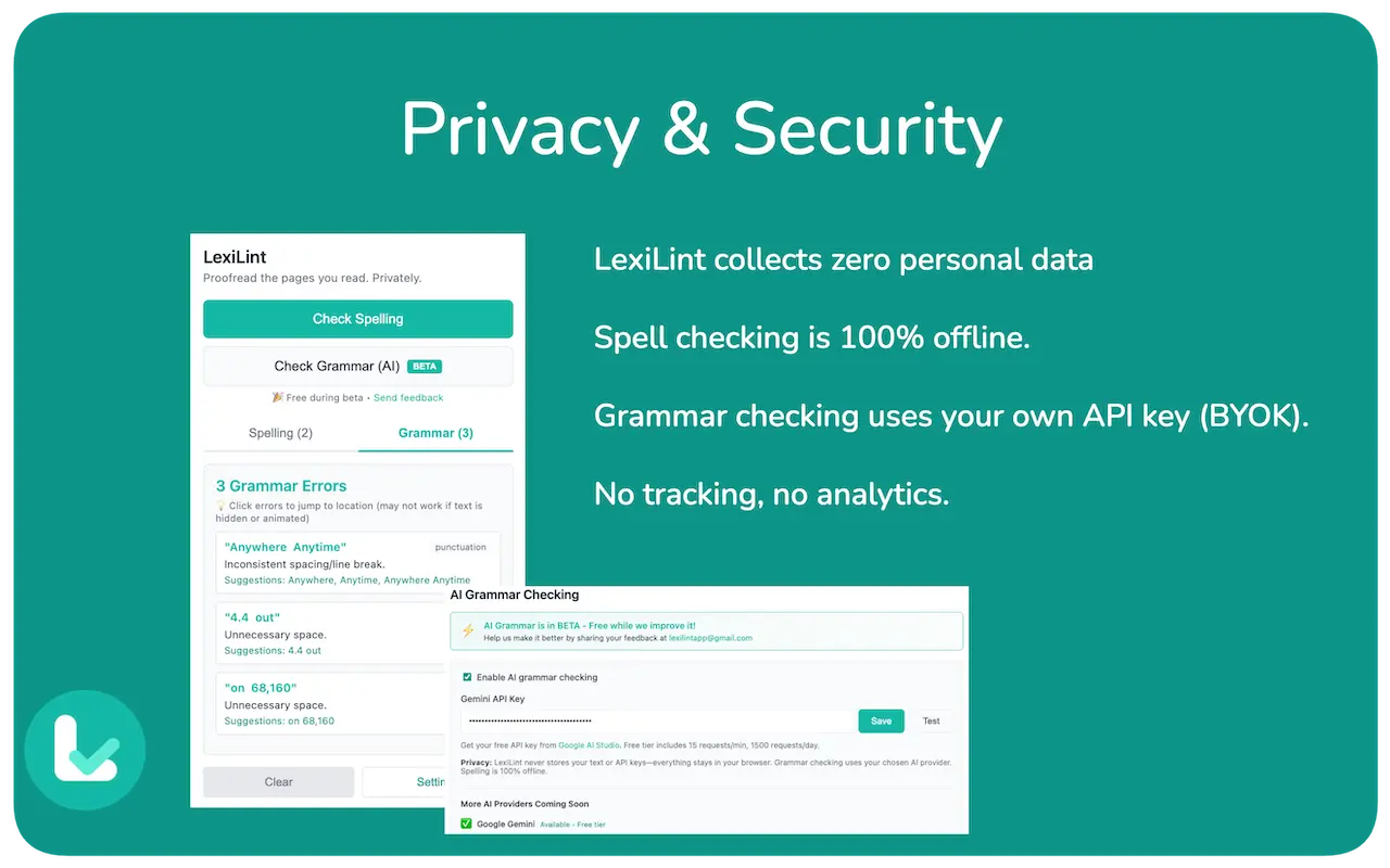 Screenshot 1 of LexiLint