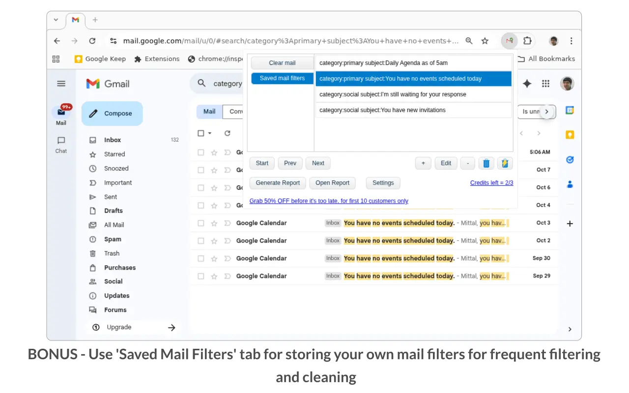Screenshot 3 of Clear Mail for Gmail