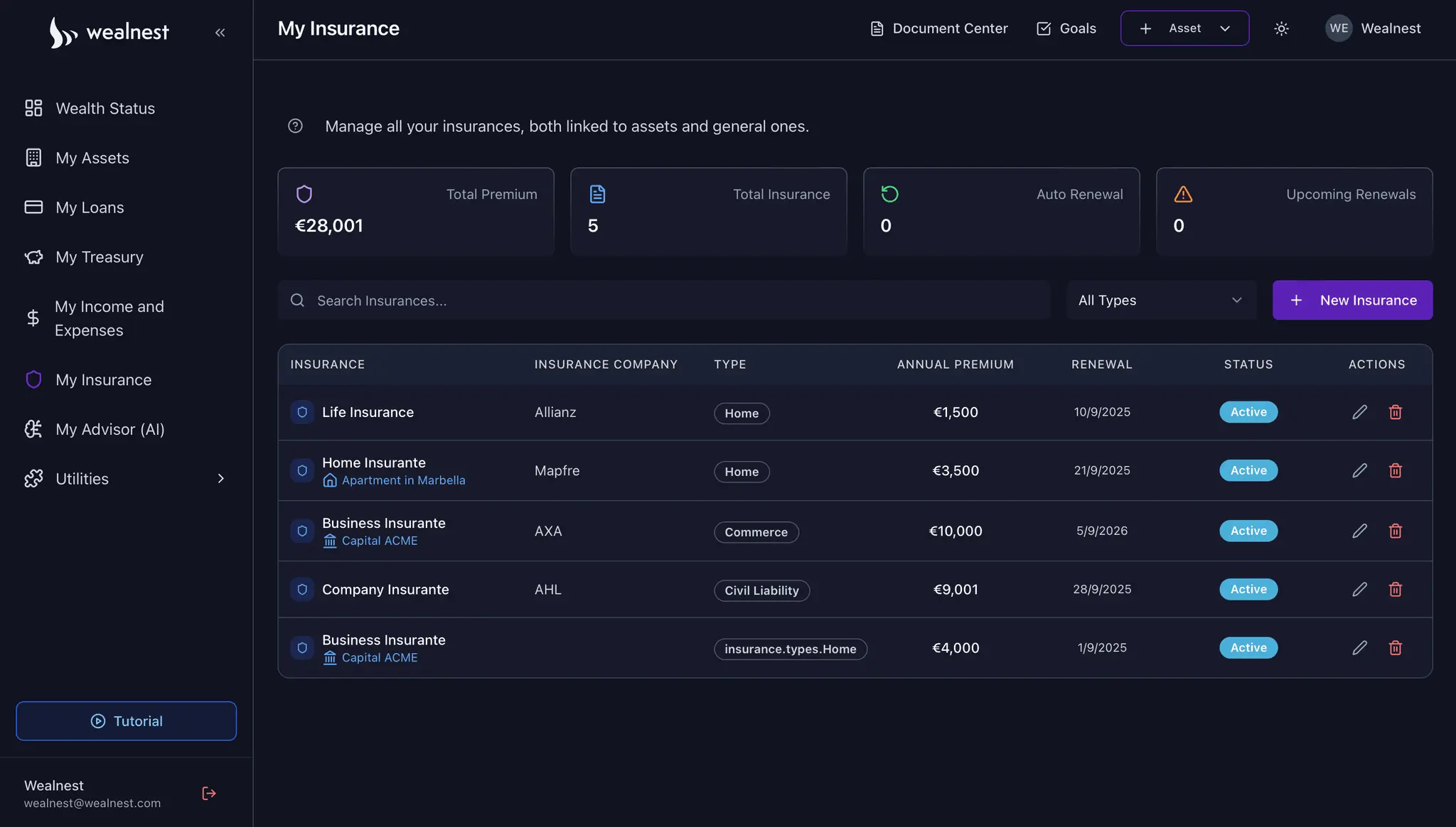 Screenshot 3 of Wealnest - Wealth Management Platform