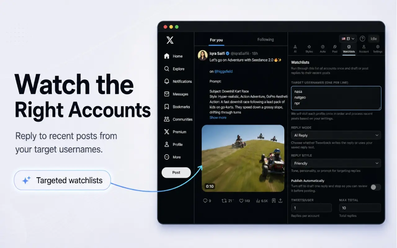 Screenshot 1 of Tweetback