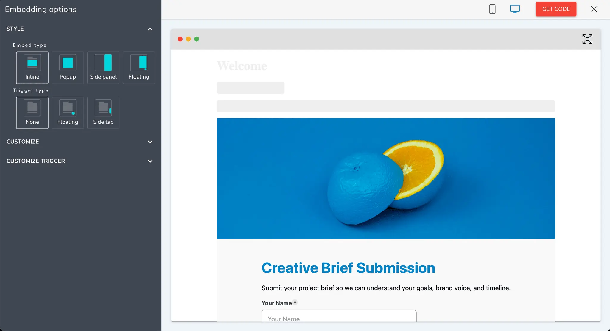 Screenshot 2 of AI form builder for devs and agencies
