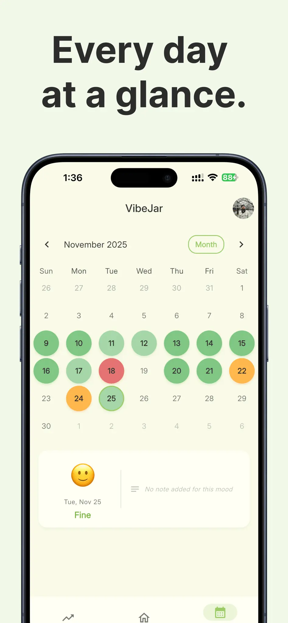 Screenshot 5 of VibeJar - Mood Tracker and Journal