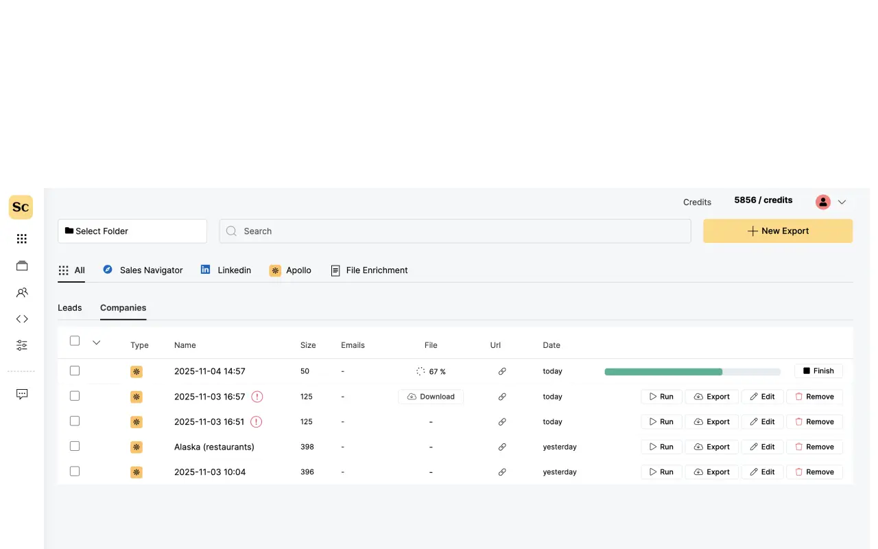 Screenshot 2 of Scrupp LinkedIn Sales Navigator Scraper