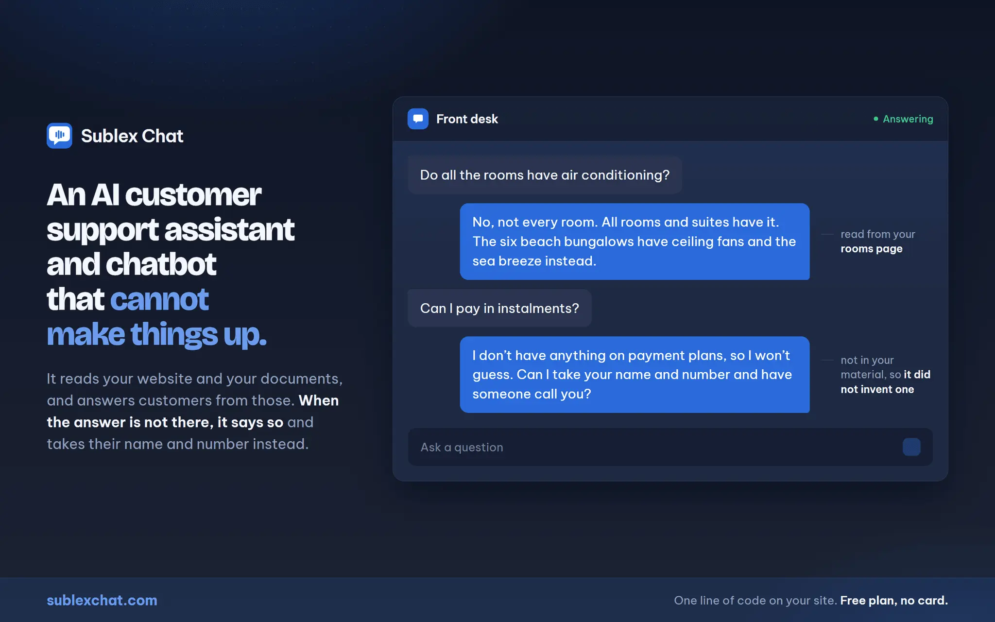 Screenshot 1 of Sublex Chat
