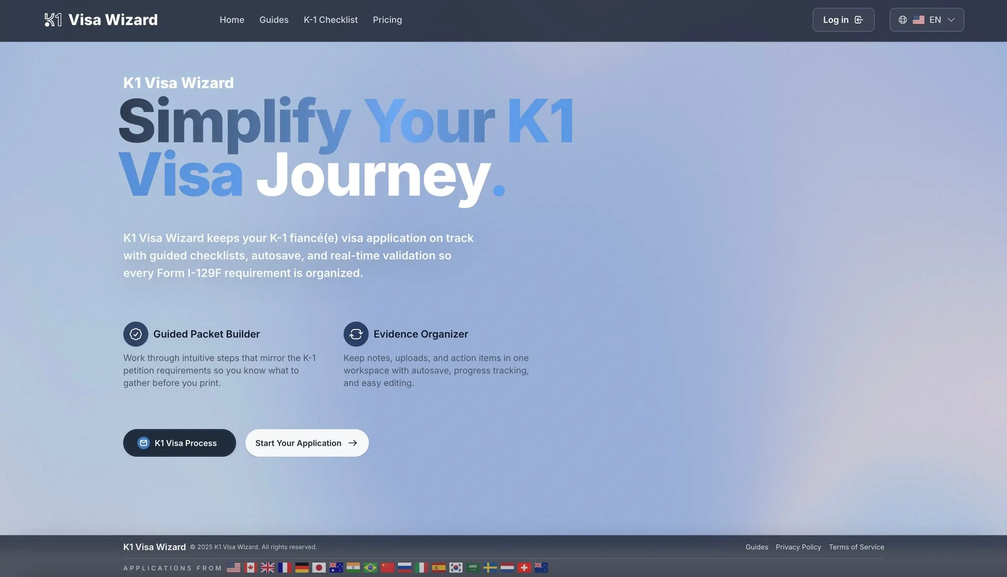 Screenshot 2 of K1 Visa Wizard | Simplify Your K1 Visa