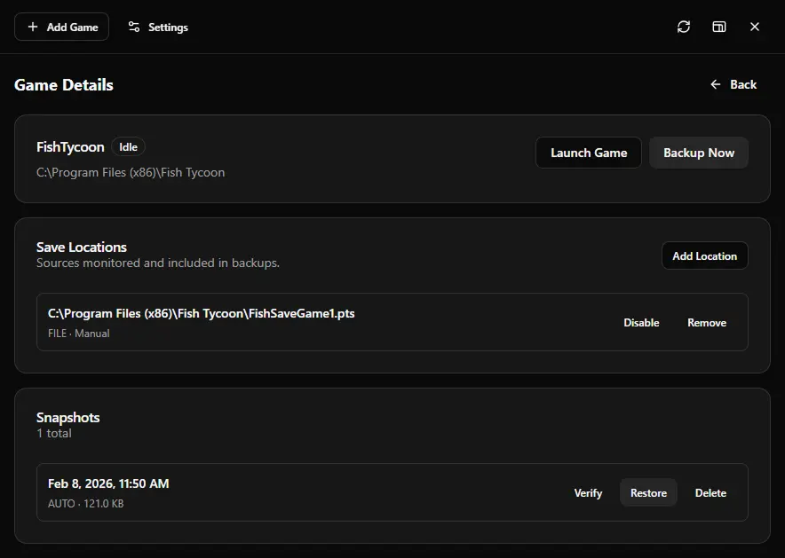 Screenshot 4 of The Game Saver