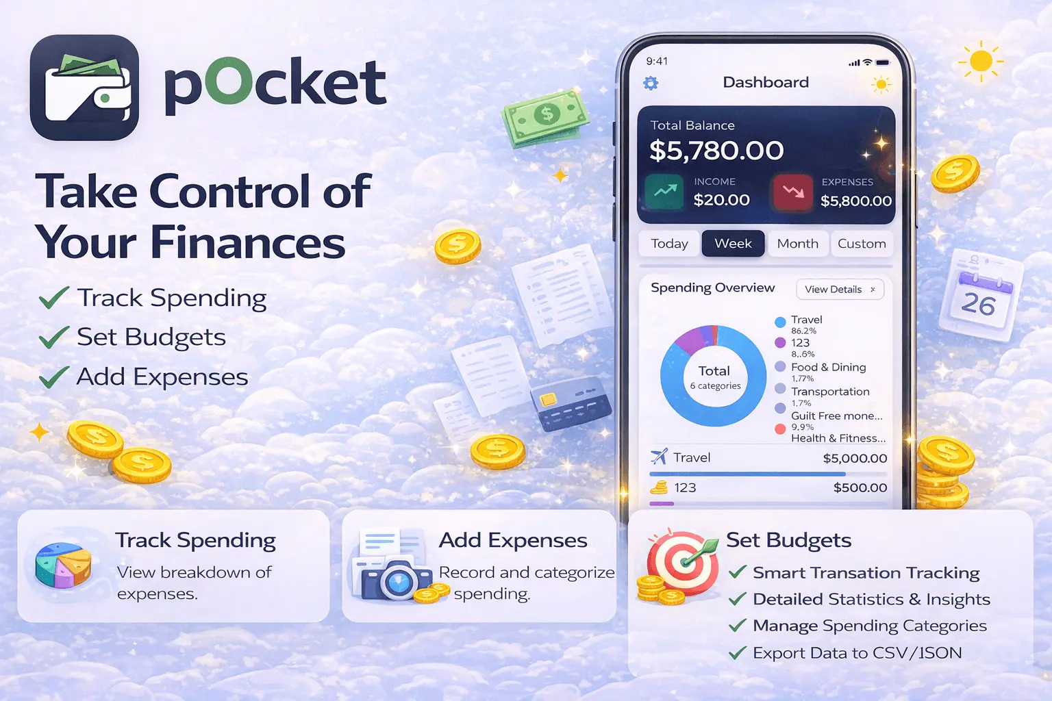 Screenshot 6 of Pocket - AI Budget & Expense Tracker