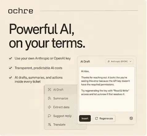 Screenshot 1 of Ochre Helpdesk - No more Zendesk tax 