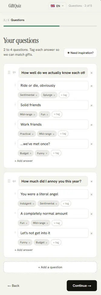 Screenshot 4 of GiftQuiz