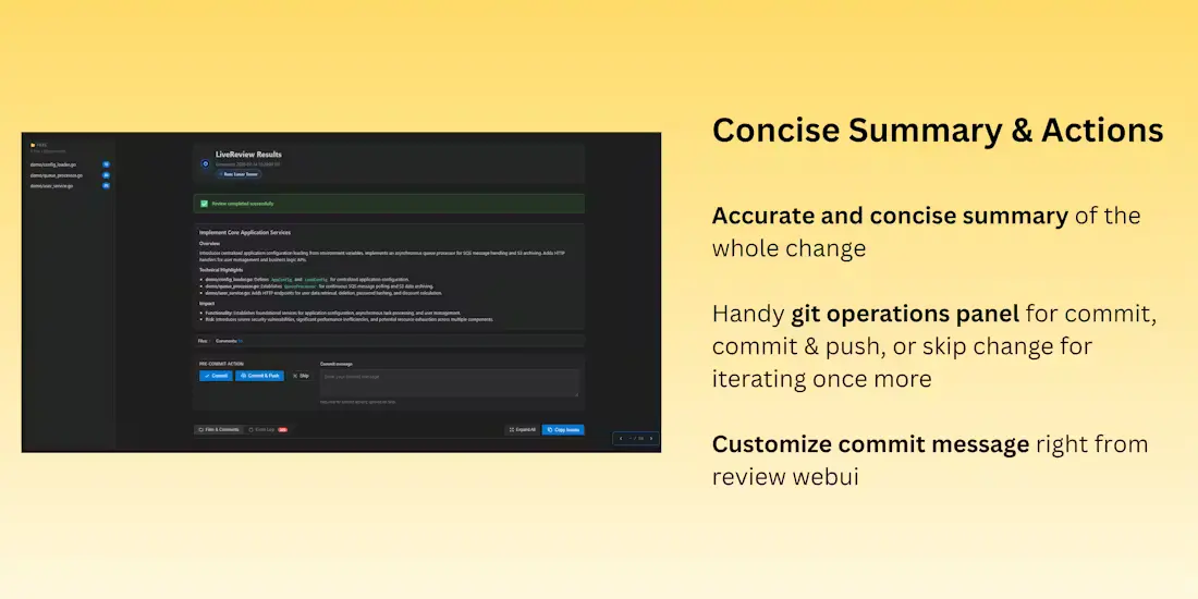 Screenshot 2 of git-lrc
