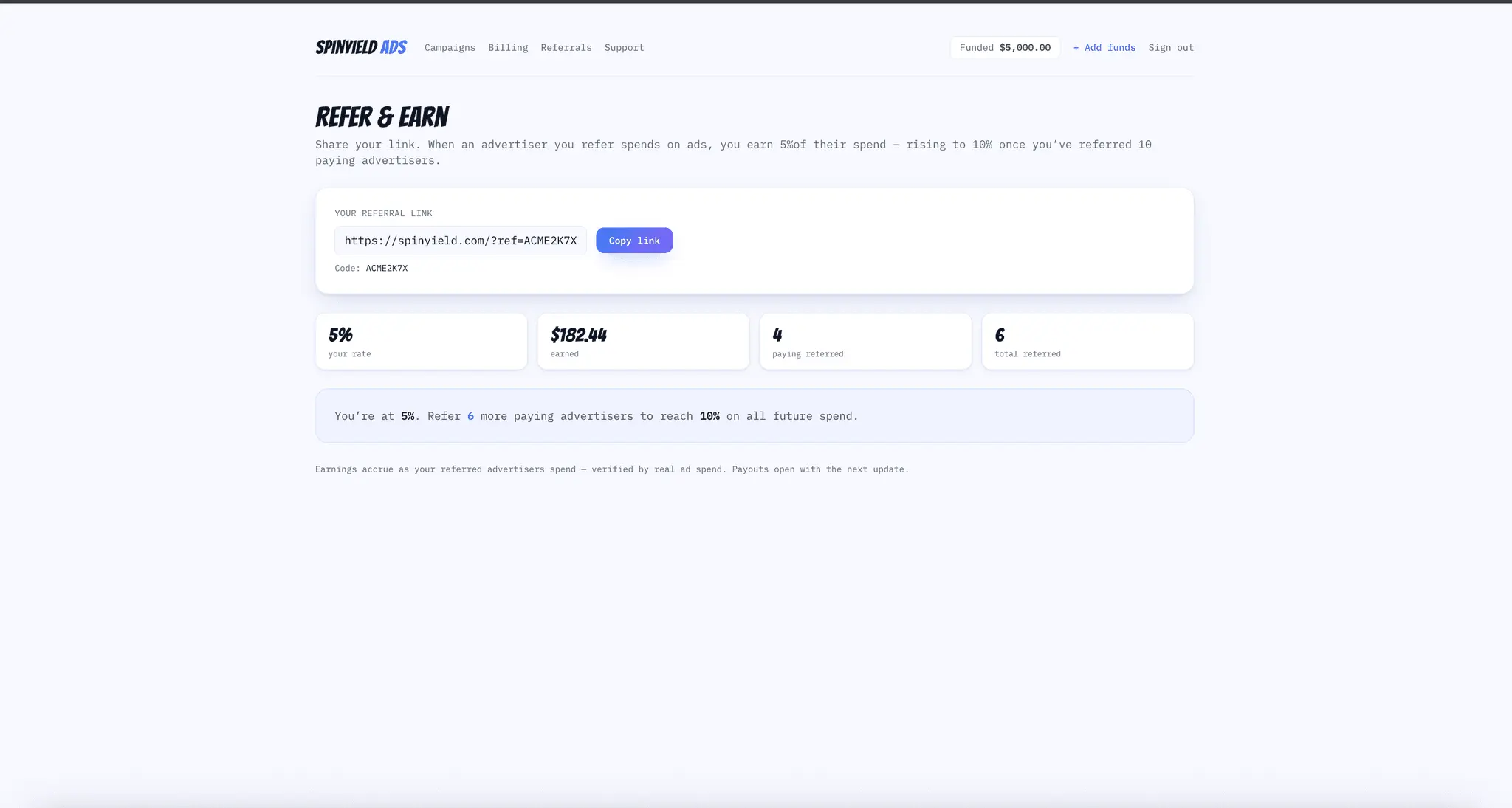 Screenshot 3 of spinyield