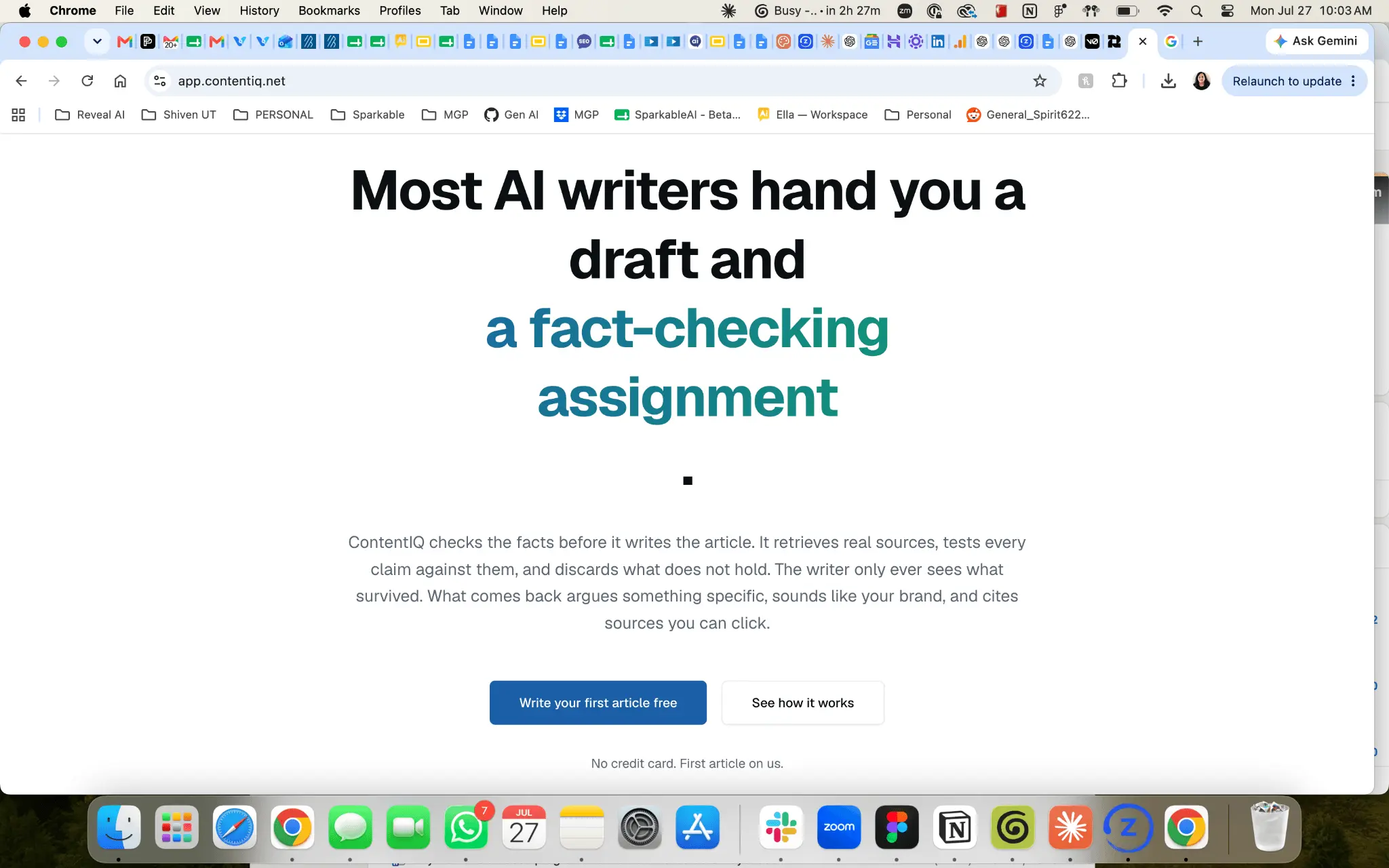 Screenshot 1 of ContentIQ