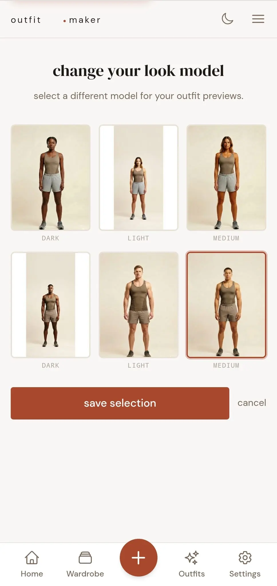 Screenshot 1 of OutfitMaker.ai
