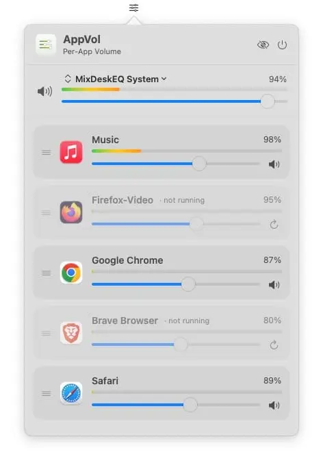 Screenshot 1 of AppVol