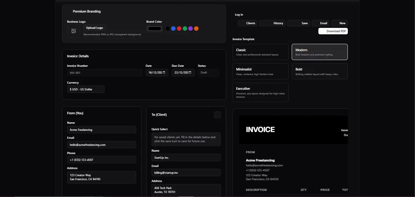 Screenshot 3 of InvoiceDeck