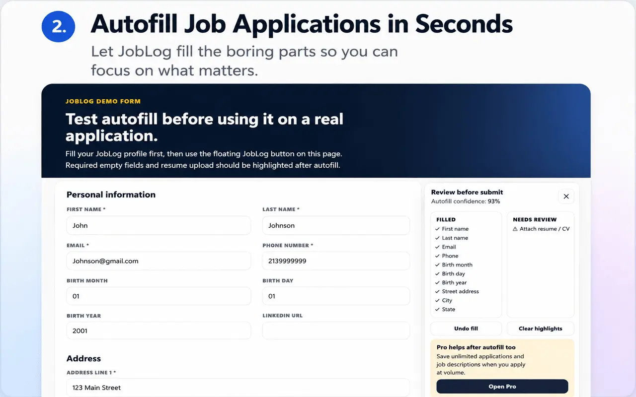 Screenshot 2 of JobLog