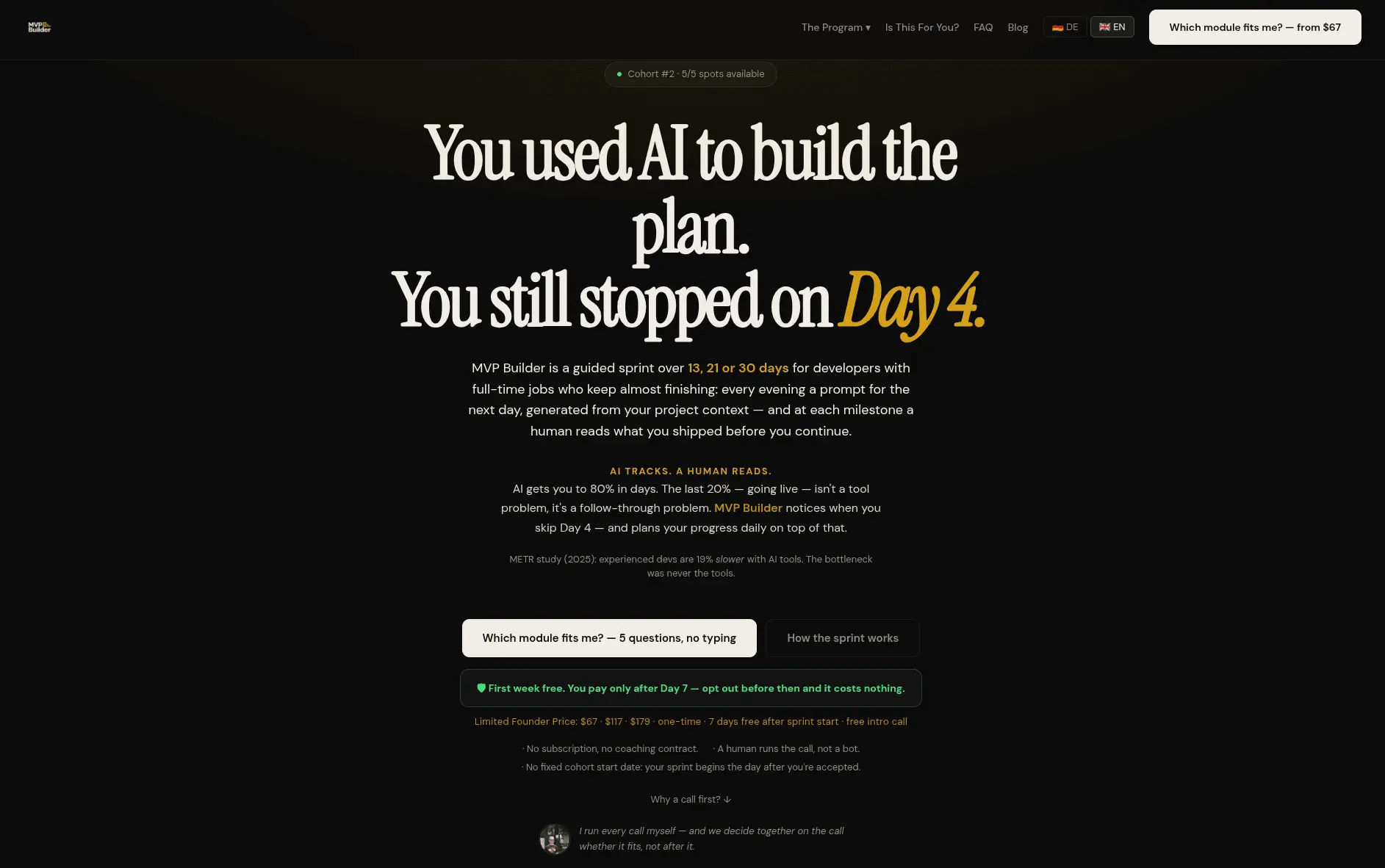 Screenshot 1 of MVP Builder