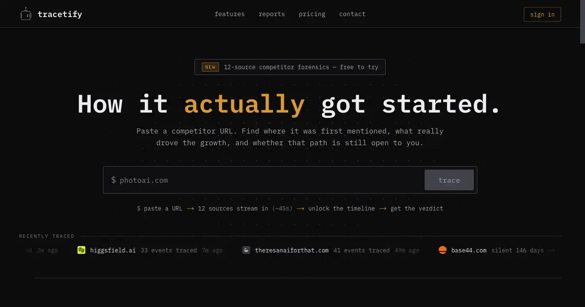 Screenshot 1 of Tracetify