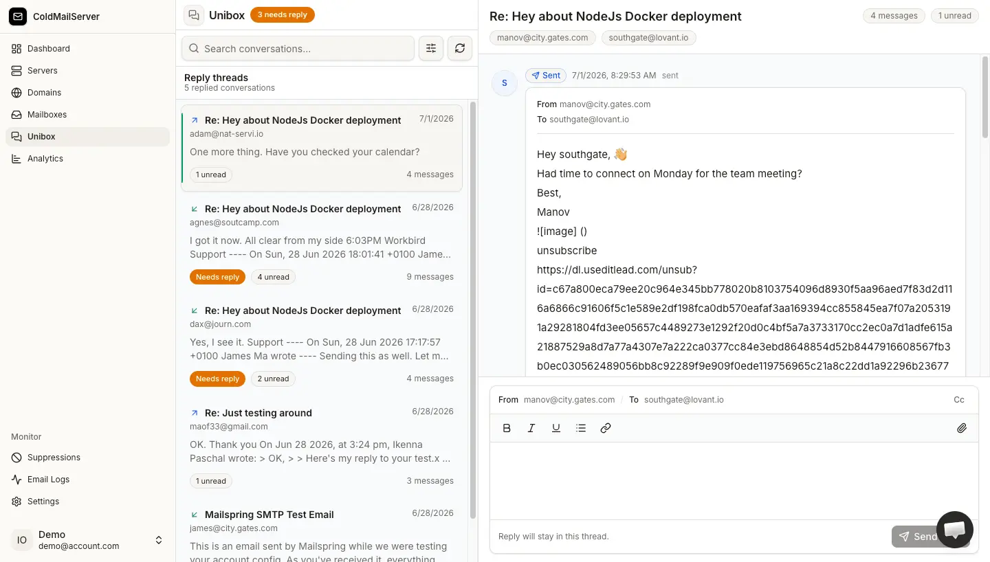 Screenshot 7 of Cold Mail Server