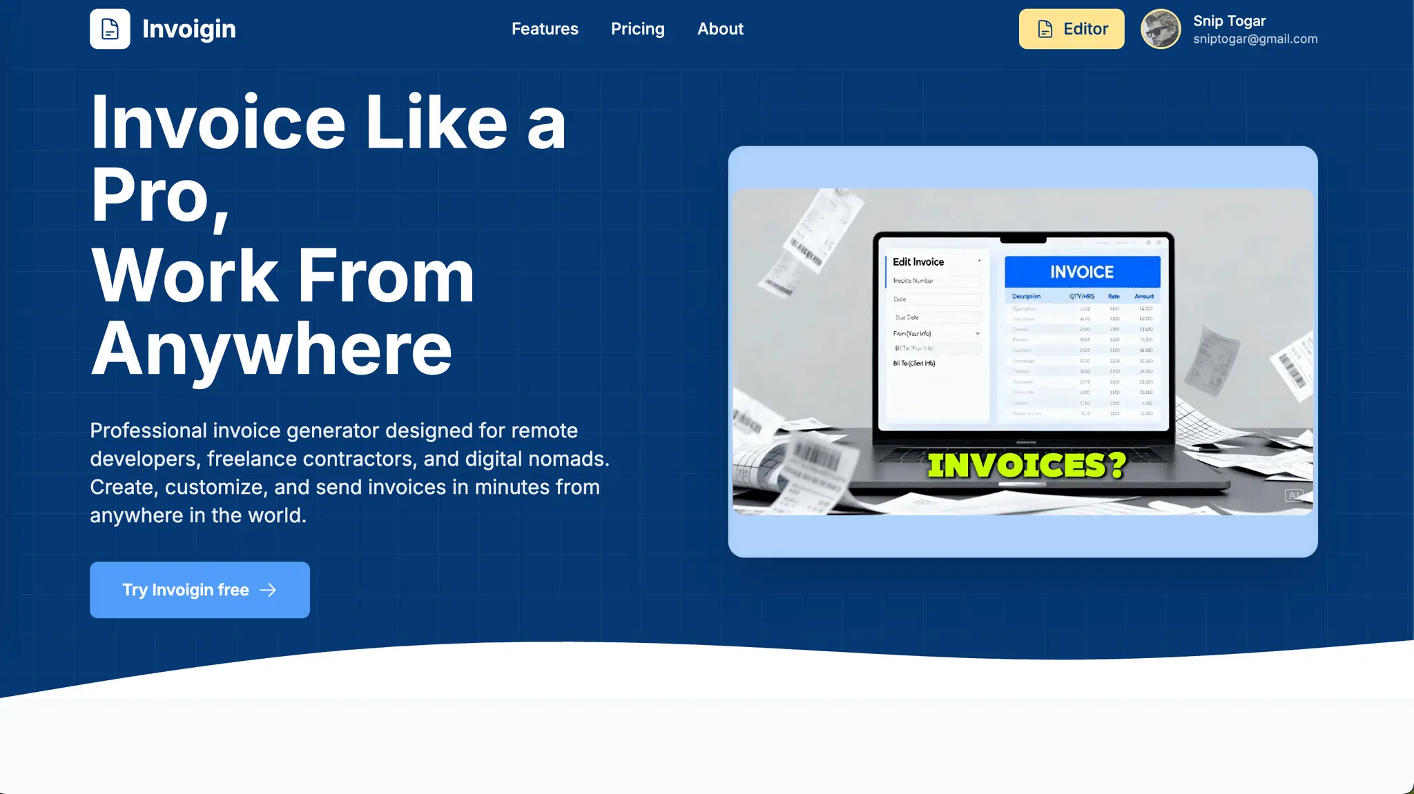 Screenshot 1 of Invogin