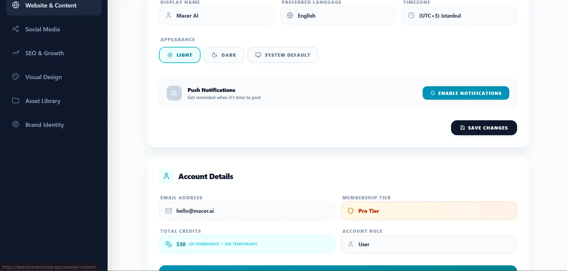 Screenshot 2 of Brand Context