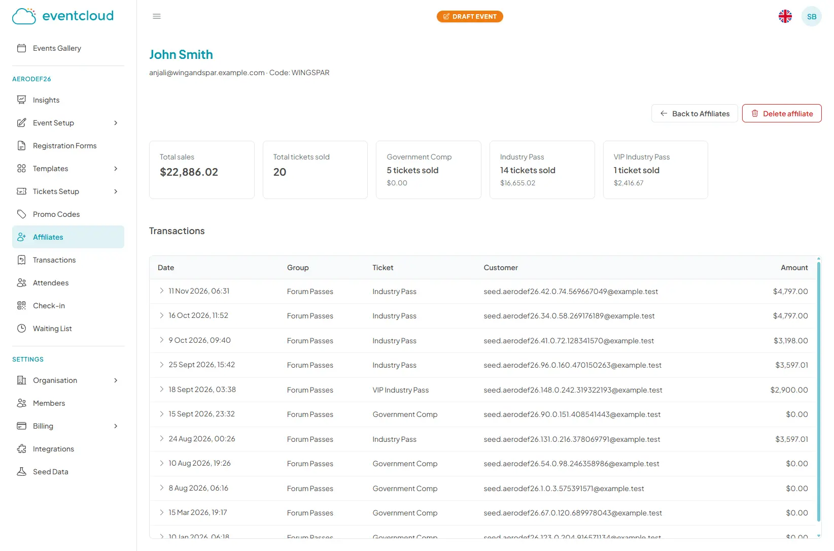 Screenshot 1 of Eventcloud