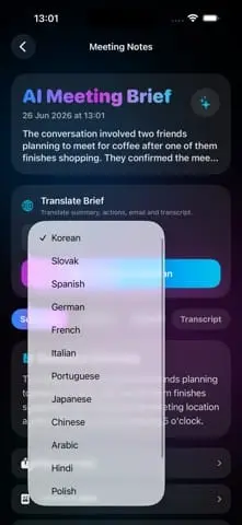 Screenshot 3 of MeetBrief