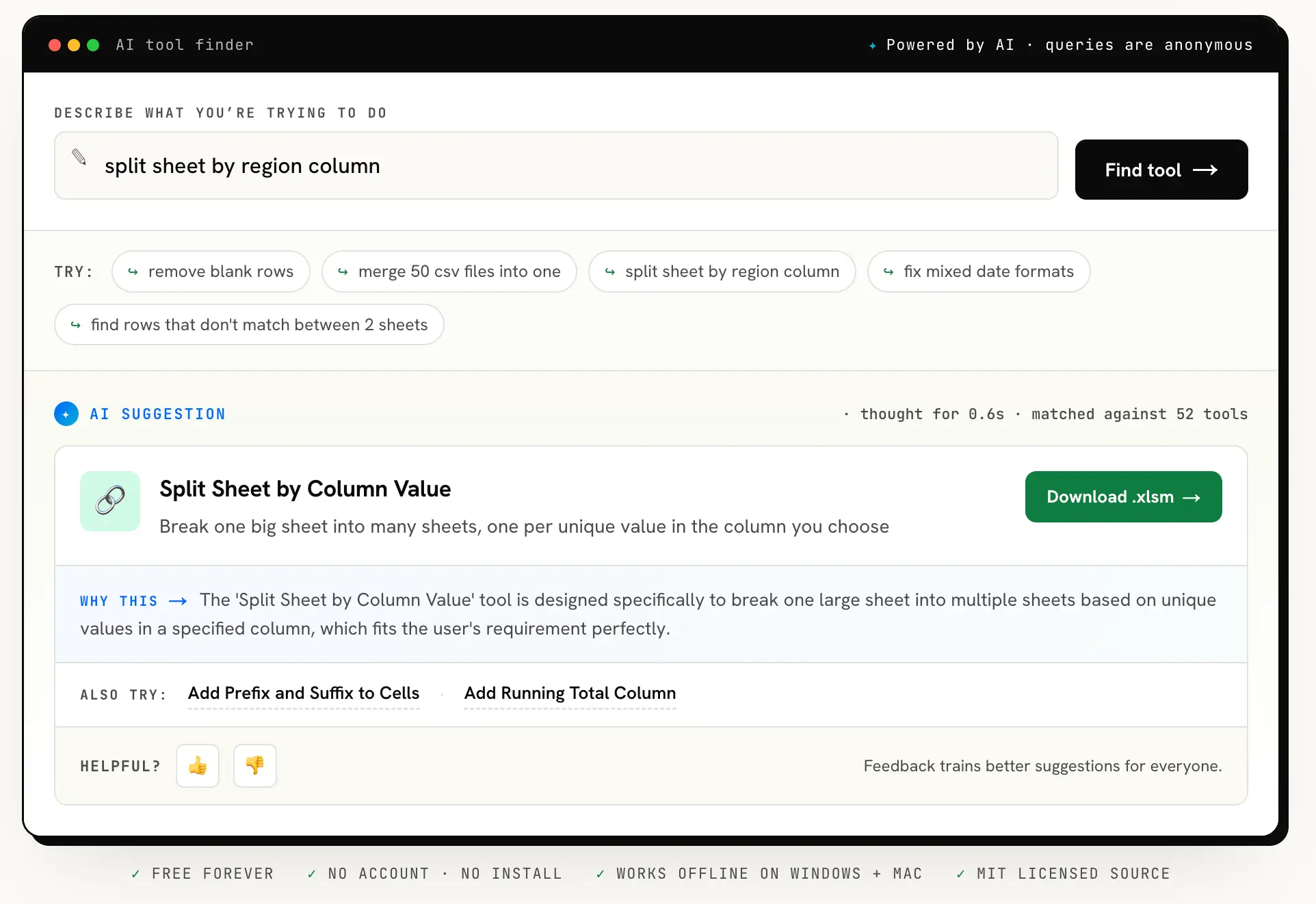 Screenshot 2 of excelmacros.net