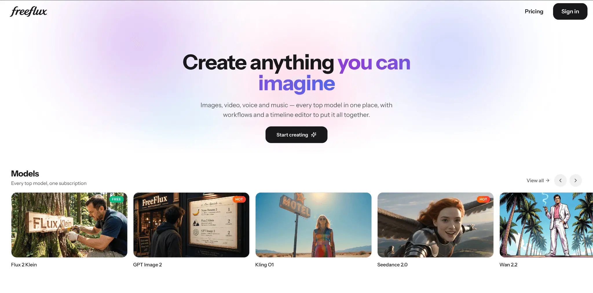 Screenshot 1 of Free FLUX AI